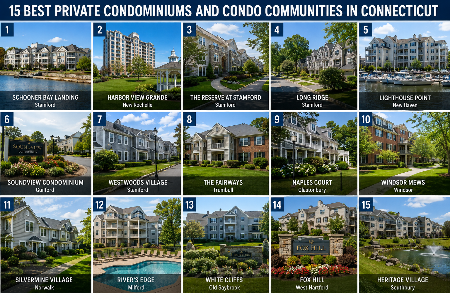 15 Best Private Condominiums and Condo Communities in Connecticut